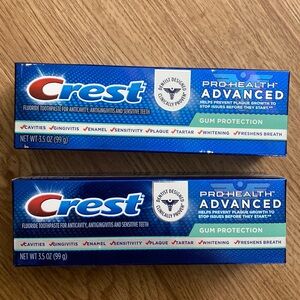2 NEW Crest toothpaste pro health advanced gum protection